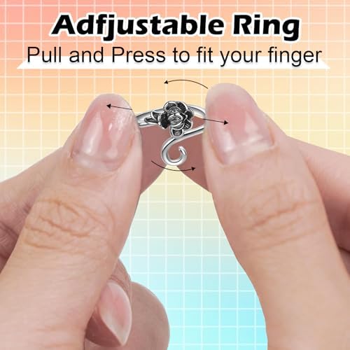 4pcs Knitting Crochet Loop Ring for Fingers Metal Open Yarn Guide Crochet Rings