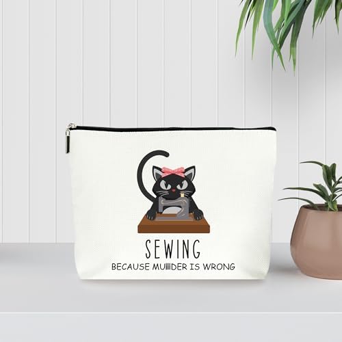 Cute Cat Makeup Cosmetic Bag, for Quilters & Crafters (008)