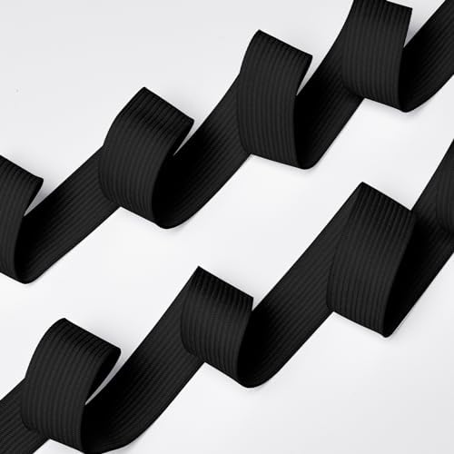 Airisoer Elastic Bands for Sewing 3/4 Inch x 12 Yards, Black