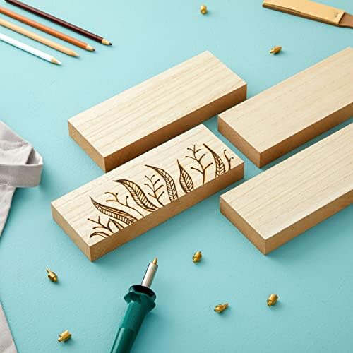 Bright Creations Unfinished MDF Blocks - Wood Pieces for Crafts, Smooth Surface for Painting & Staining - Wooden Blocks for Crafts & Wood Plaques - Pack of 4, 3 x 8 x 1 in