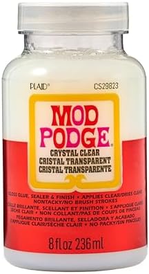 Mod Podge, Crystal Clear Gloss Glue, Sealer, and Finish, 8 fl oz
