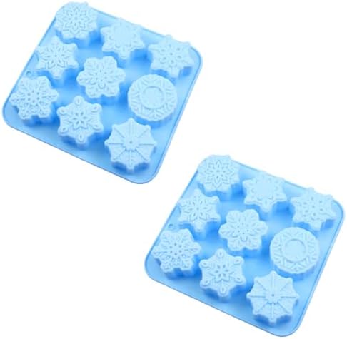 Christmas Snowflake Soap Mold, 3D Winter Snowflake Shape Candle Mold