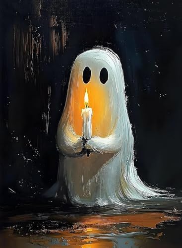 AIBOERL Paint by Numbers Kit for Adults Beginner,Halloween Ghost, 12X16In