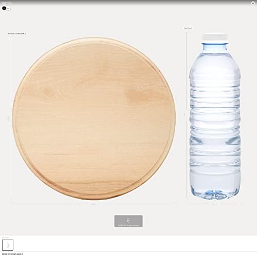 Unfinished Wooden Circles 8 inch, Pack of 2 Round Wood Plaques Unfinished Wood Circles for Crafts, Charcuterie Board, by Woodpeckers
