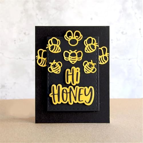 Patchwork Animals Bees Metal Cutting Dies for Card Making