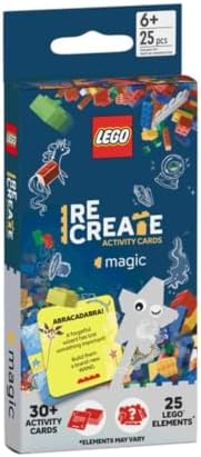 LEGO Recreate Activity Cards – Magic | Fantasy Building Game with 30+ Activity Cards & 25 LEGO Elements | Ages 6+