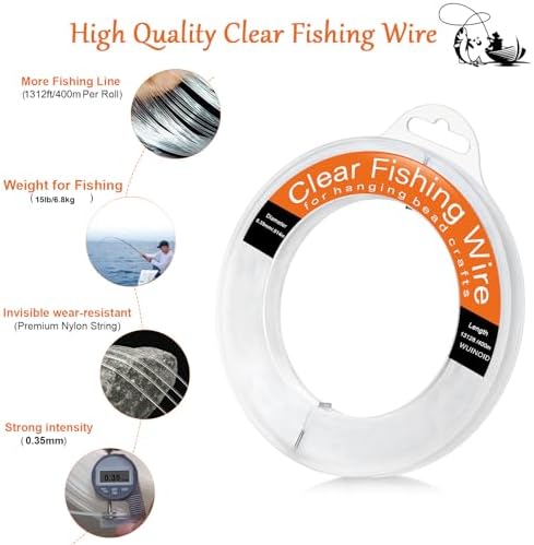 Fishing Line Wire Monofilament Clear Nylon String for Fishing Hanging Craft