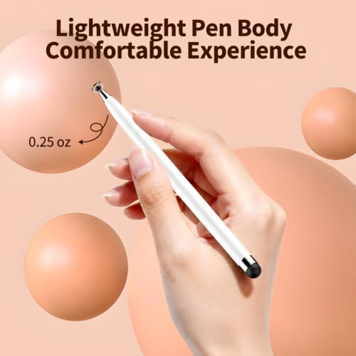 10PCS Stylus Pen for Touchscreen,Lightweight 2 in 1 Design