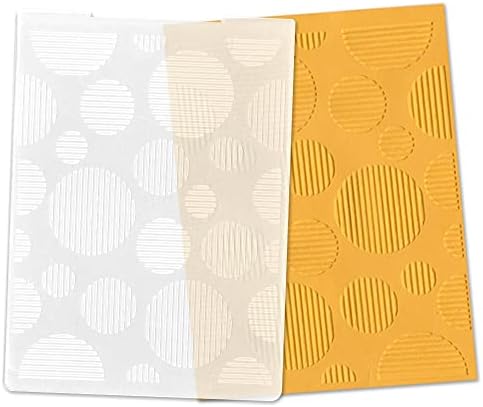 Circular Spots Plastic Embossing Folders for Card Making Pattern Background Scrapbooking Plastic Template Photo Album Card Paper Handmade DIY Craft Decoration Template Molds