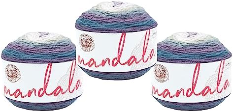 Lion Brand Yarn, Mandala DK Crochet Yarn, Snorks, Multicolor, 3 Pack
