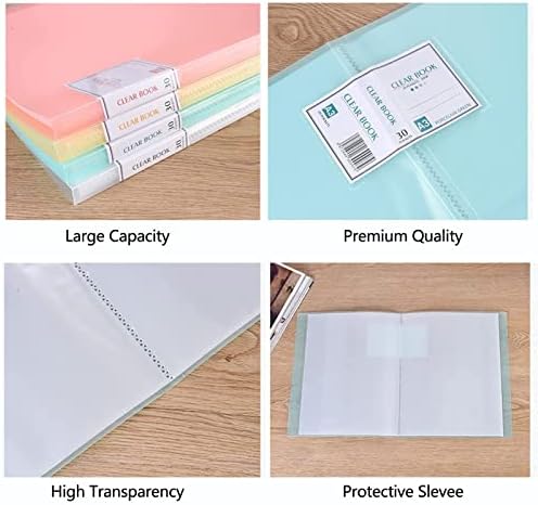 A3 Diamond Painting Storage Book, 60 Views Art Portfolio Presentations Folder with 30 Pages Protectors, 17.3x12.8in