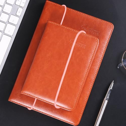 Mini Skater Travel Notebook Thick Elastic Bands Planner Refills Insert Connection Replacement Straps for Travel Journals Accessories, Two Sizes, 20Pcs (A5 & Passport Size) (Pink)