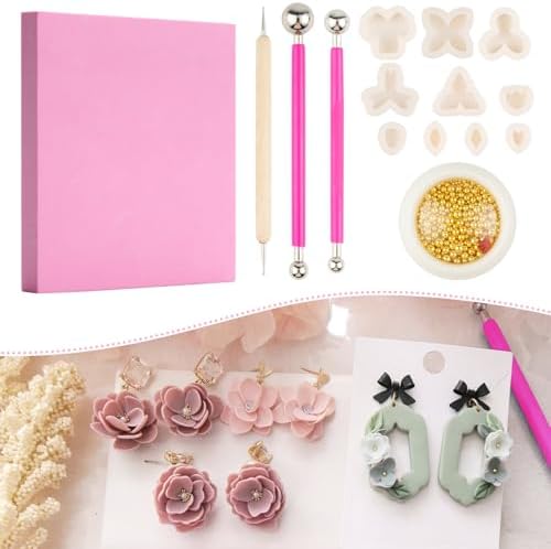 Flower Polymer Clay Cutters, Clay Earring Cutters Mini Floral Clay Cutters