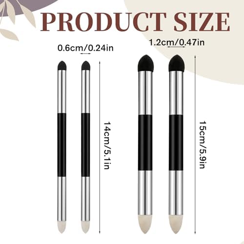 Oil Pastel Blending Tools, Dual Tip Drawing Art Oil Pastels Blender (4, Black)