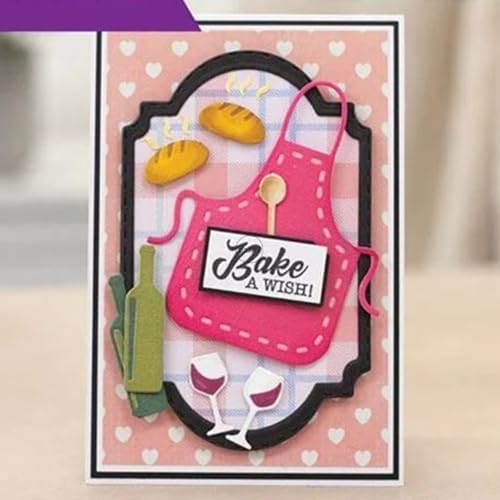 Kitchen Utensils Aprons Metal Cutting Dies for Card Making