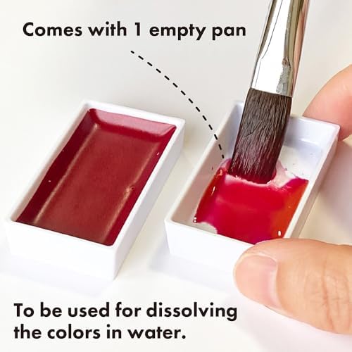 Kuretake Gansai Tambi GRANULATING COLORS 2, 5 Color Set, Made in Japan