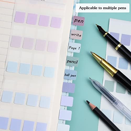 480 Pcs Sticky Index Tabs, 0.5x1'' Colored Book Sticky Tabs for Notebooks