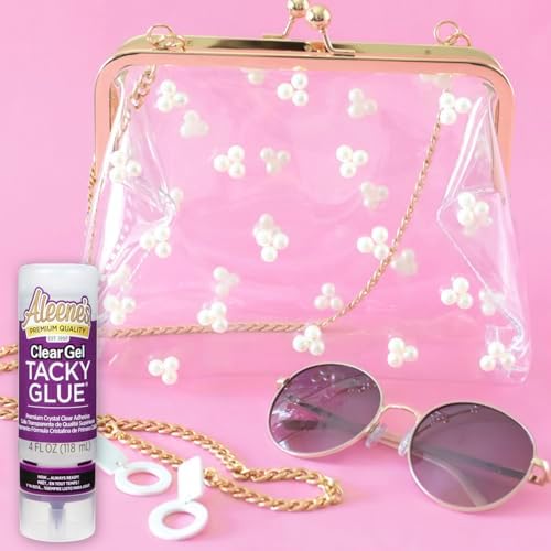 Aleene's Clear Gel Tacky Glue for Crafts in Always Ready Bottle, Nontoxic, Applies and Dries Clear, 4 fl oz
