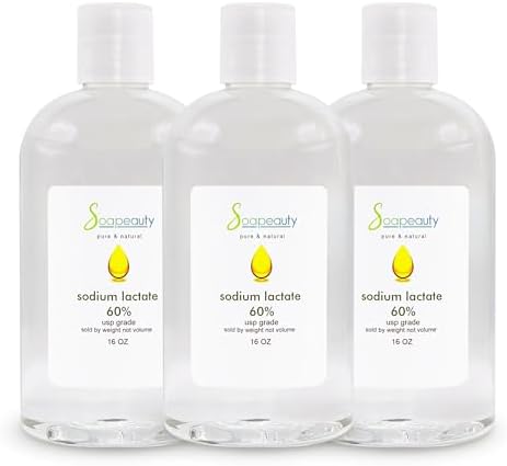 Sodium Lactate 60% USP Pure for Soap Making & Lotions 48 oz