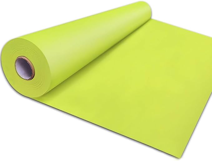 PerkHomy Neon Green Kraft Paper Roll 48" x 3,600" (300') for Gift Wrapping Bouquet Flower Art Painting Craft Writing Packaging Shipping 80GSM 55LB (Neon Green, 48" x 300')