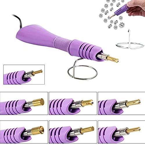 7-in-1 Hotfix Applicator DIY Bedazzler Kit with Tip Sizes and Support Stand
