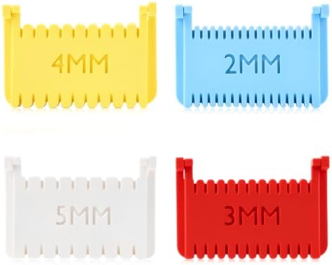 4 PCS Clip-On Sewing Rulers, Hand Edge Stitch Lock & Sewing Gauges