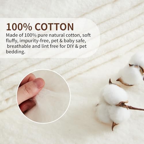 100% Natural Cotton Batting for Quilting 96-Inch x 108-Inch