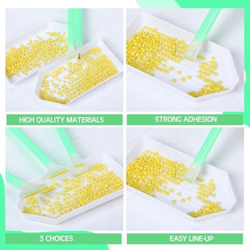 Affrolling 90 Pcs Diamond Art Tools, Drill Pens Trays Glue Clay