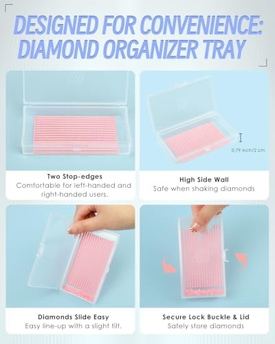 forever young 8PCS Extra Large Diamond Painting Storage Containers Trays