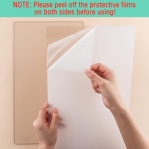 Cutting Pads for BSP & BS Switch Plus Die Cutting Machines – 1 Pair (15 x 8.8 Inch) Clear Polycarbonate Plastic Plates – Compatible with Wafer Thin Metal Dies – Replacement Cutting Plates