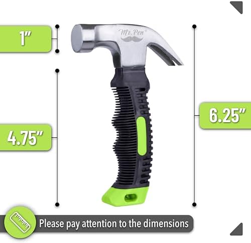 Mr. Pen- Claw Hammer, 8oz, Light Green, Magnetic