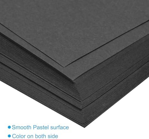 MECCANIXITY 50 Sheets Origami Paper Double Sided 8x8 Inch(20x20cm) Square Sheet for Art Craft Project, Beginners, Gifts Decor, Black