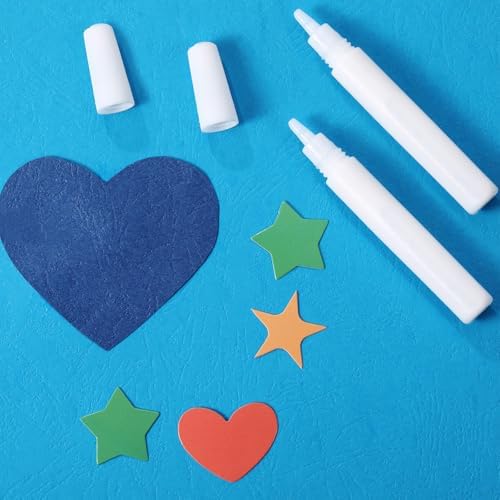 MotiMind 60 White Tacky Glue Pens Quick Dry, Mini Glue Bottles Bulk,White