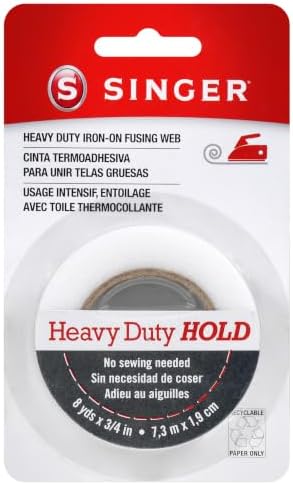 SINGER Heavy Duty Iron-On Fusing Web, ¾” x 8 yds