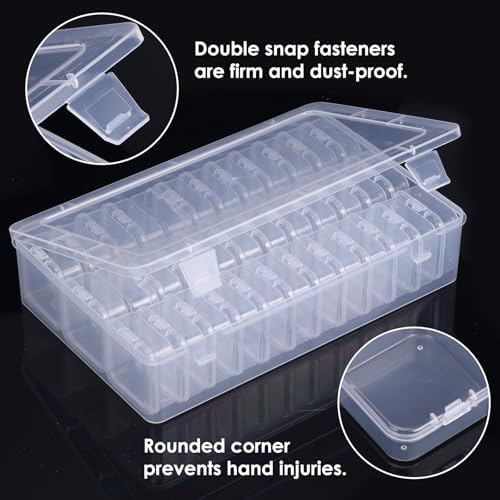 Bead Organizer Box 108 Pcs Plastic Storage Containers for Craft Jewelry