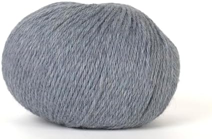 100% Baby Alpaca Yarn for Knitting & Crocheting - Set of 3 Skeins of Premium Yarn DK - Lightweight, Hypoallergenic & Thermal Peru Made - Ideal for Delicate Projects (M838 - Slate Gray)