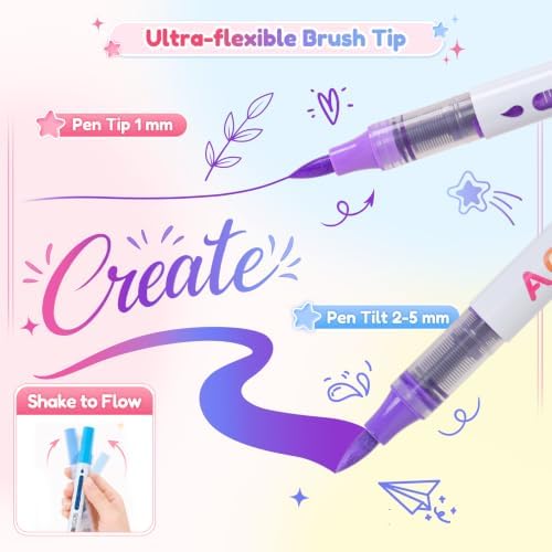 48 Colors Acrylic Paint Markers with Automatic Ink Control System