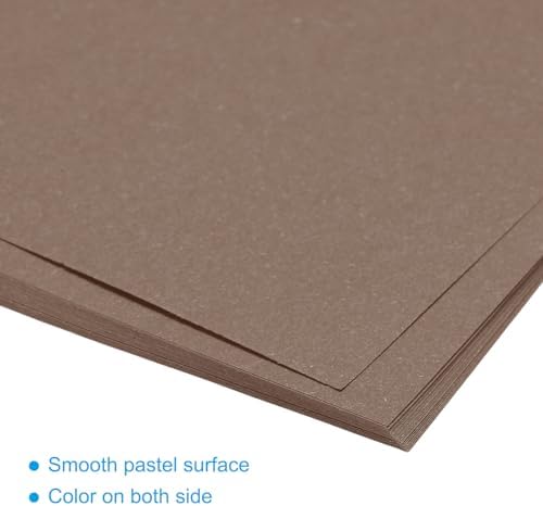 MECCANIXITY 50 Sheet Origami Paper Double Sided Brown 5x5 Inch Square Sheet for Art Craft Project, Beginners, Gifts Decor
