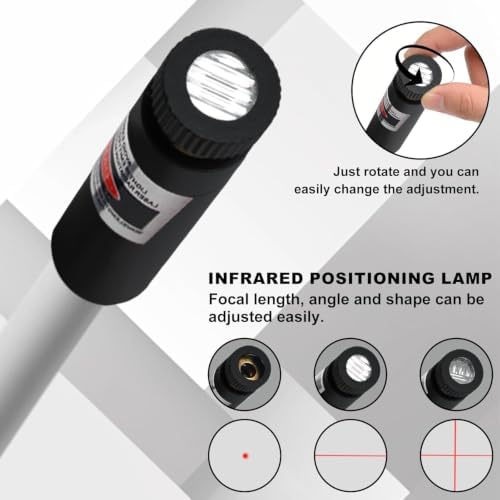 Magnetic Positioning Quilting Light for Sewing Machine, 3-in-1 Magnetic Seam Guide, Sewing Light Guide for Straight Stitching, Crosshairs and Dot Illumination Heads, Hands-Free Precision Sewing