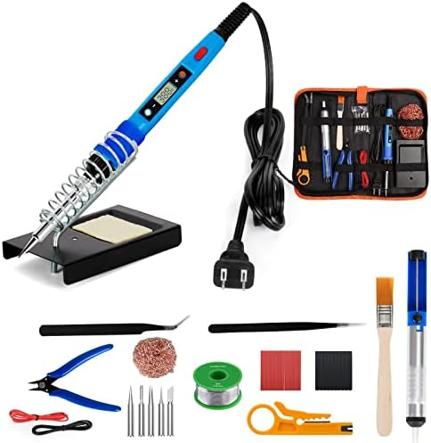 Soldering Iron Kit, 80W 110V Upgraded Digital Electric Solder Irons, with LCD Display, 39-in-1 Adjustable Temperature Welding Tool for Metal, Jewelry Electrical Repairs, DIY