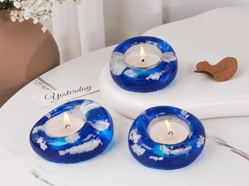 Konrisa Silicone Candle Molds Soy Wax Mold for Candles Making, Handmade Soap Moulds Silicone Molds for Candles, Set of 3