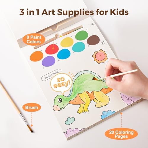Jar Melo Paint with Water Books for Toddlers, Dinosaurs