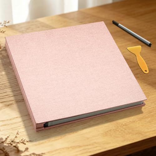 Large Photo Album Self Adhesive Scrapbook, 30 Sheets/ 60 Pages Photo Book for 4x6, 5x7, 8x10 Pictures, DIY Album for Birthday Gifts for Women Mom Wedding Baby Family Travel
