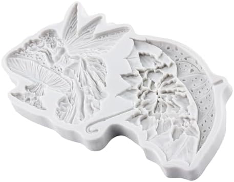 Flower Fairy Polymer Clay Molds Mushroom Elf Umbrella Silicone Mold
