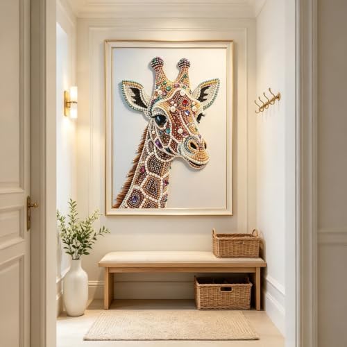 Giraffe Pearl Diamond Painting Kits for Adults,3D Diamond Art Pearl Kits