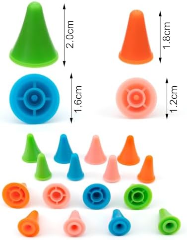 BlingKingdom 30 PCS Knitting Needle Point Protectors, 2 Sizes