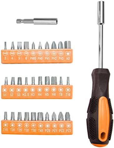 CARTMAN Complete Household Tool Set, Orange Hand Kit With Storage Case | Versatile tool assortment for home repairs, DIY projects, furniture setup, crafting, and daily household fixes in toolbox.