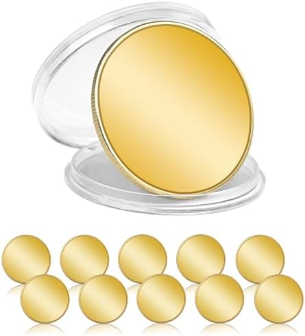10 Pcs Blank Challenge Coin, Engraving Blanks Coins