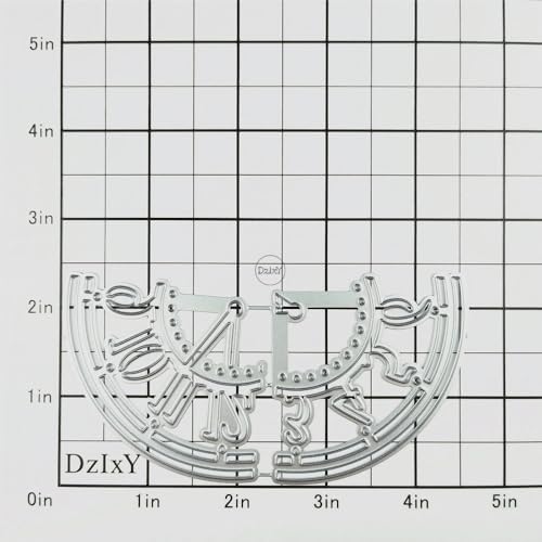 Patchwork Clock Numbers Metal Cutting Dies for Card Making