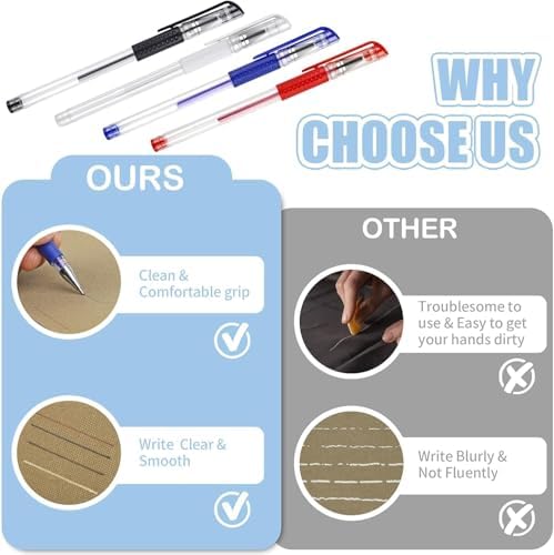 12 Pcs Heat Erasable Pens for Fabric with 96 Refills for Sewing, Embroidery